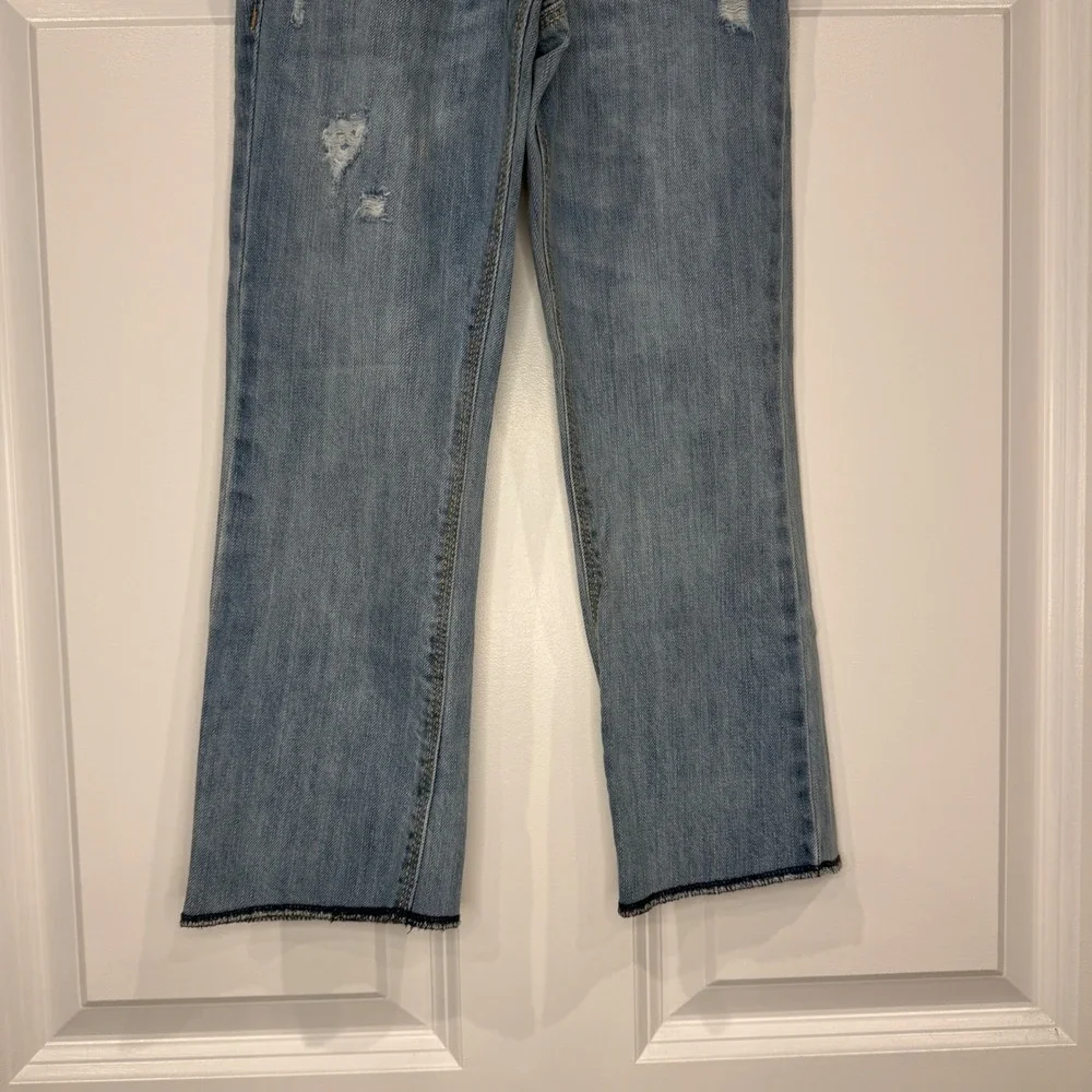 Old Navy Relaxed Distressed Jeans Light Wash Knit Waistband Size 4T Boys‎ Girls